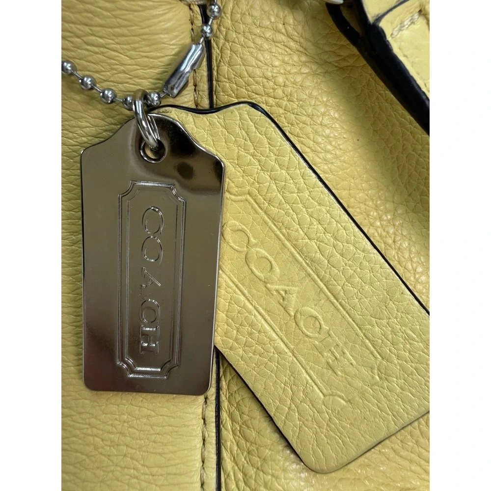 Coach Bleecker Mini Preston Satchel Leather Buttery Yellow